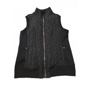 Betsey Johnson Black Quilted Performance Vest size Large